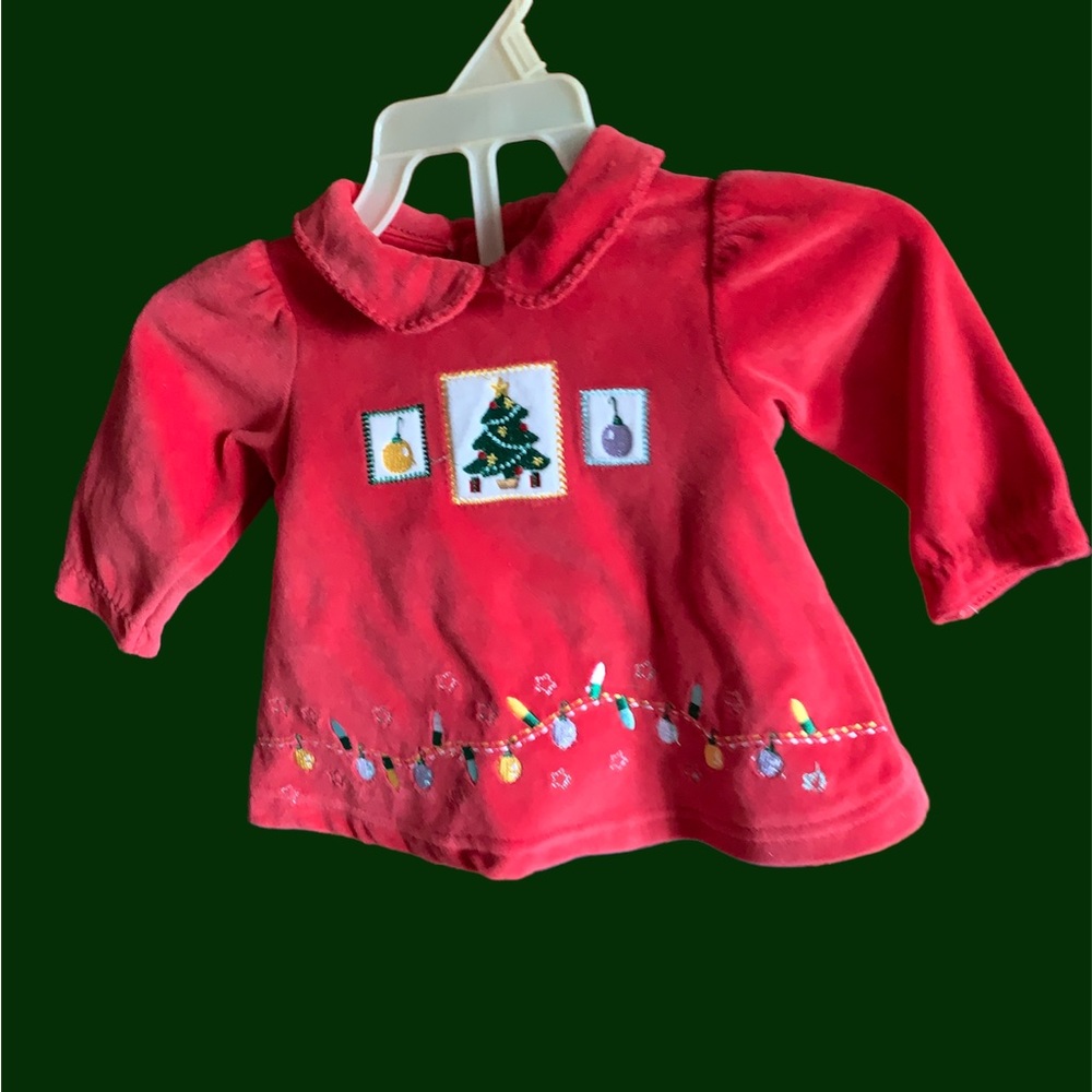 T.M.C. Vintage 2 pc. Infant velour dress